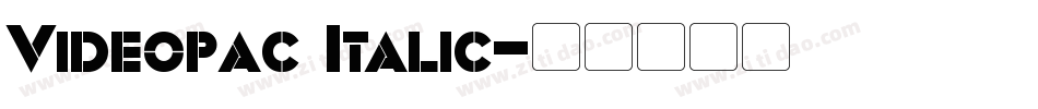 Videopac Italic字体转换